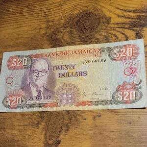 Jamaican $20 Banknote